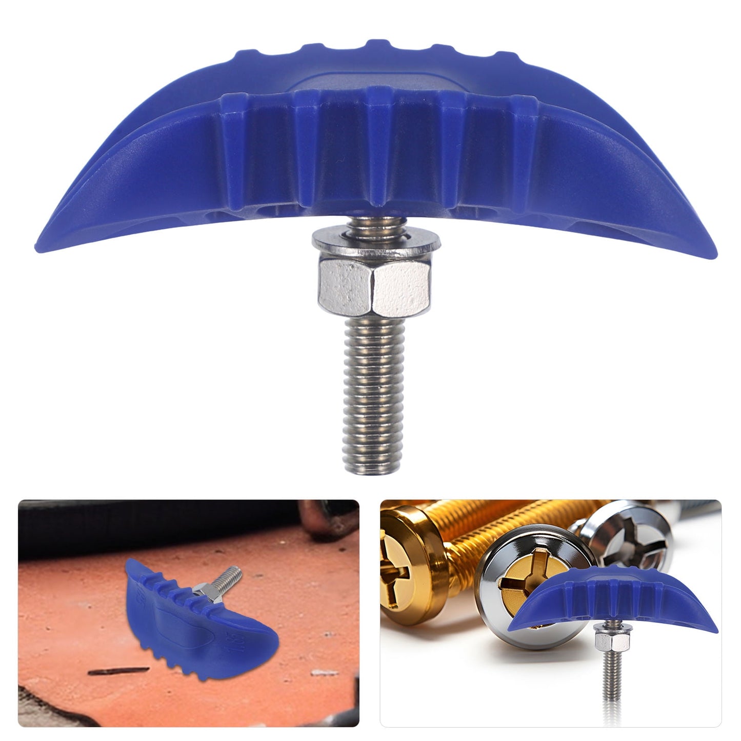 SWETRACE Motorcycle Wheel Locks Anti Theft Rim Lock Blue 1Set 1.85 Inch Plastic V1189-LWWAL-20260327-03554