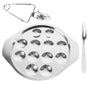 Worgeous Conch Clamp Assembly Plate Escargot Dish Snail Serving Kitchen Baking Tray Silver V1189-LWWAL-20260327-03560