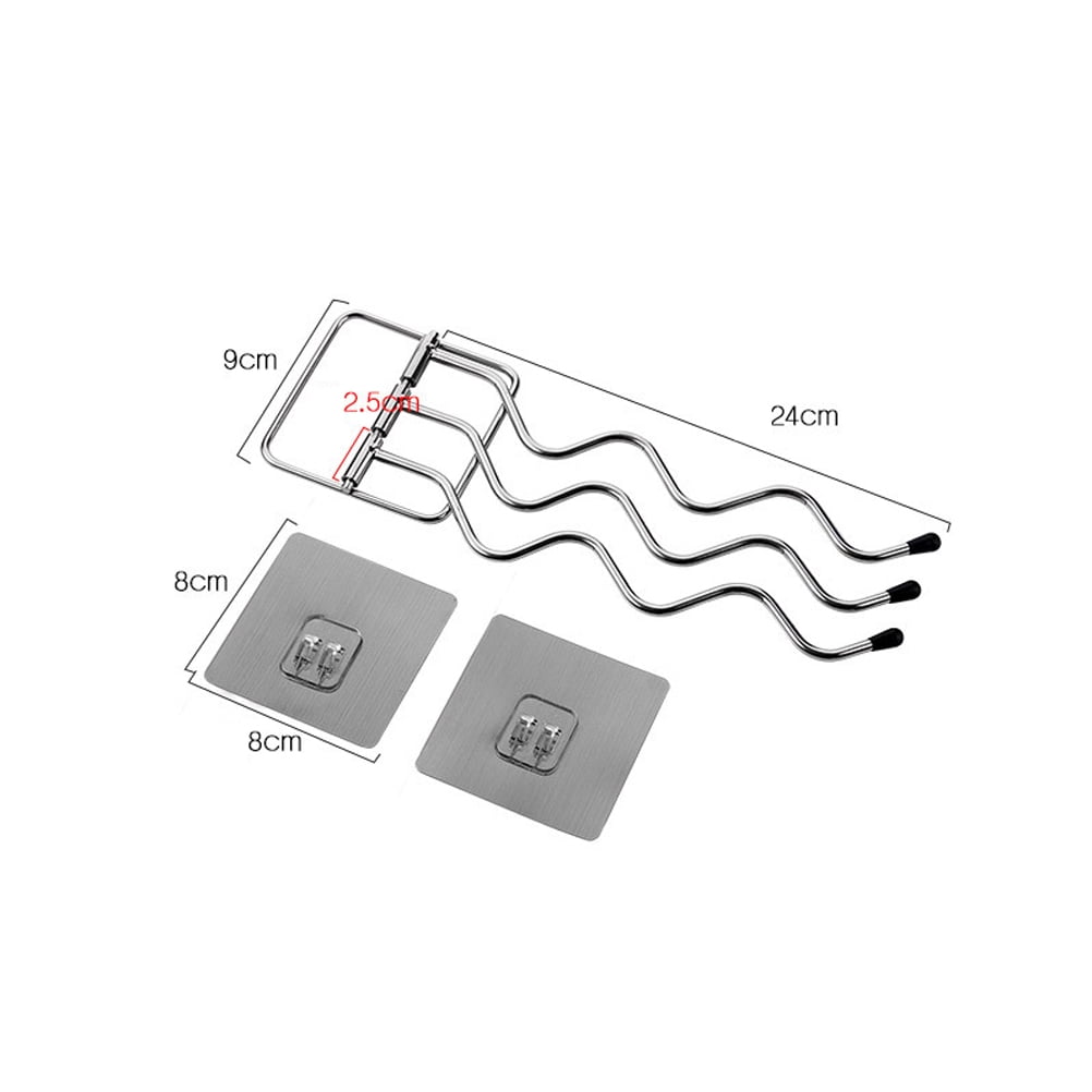 SWETRACE Small Towel Holder Iron Towel Rack Silver 1Pack Bathroom Accessories V1189-LWWAL-20260327-03561