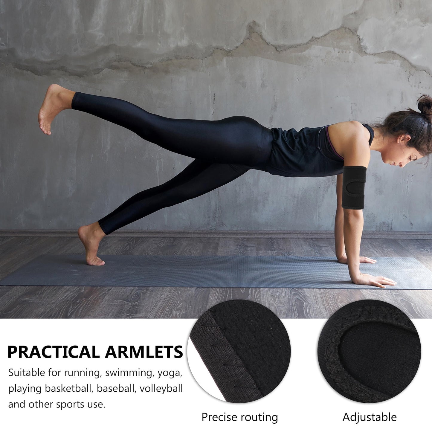 SWETRACE Arm Bands For Workout Simple Rubber 2Set V1189-LWWAL-20260327-03577