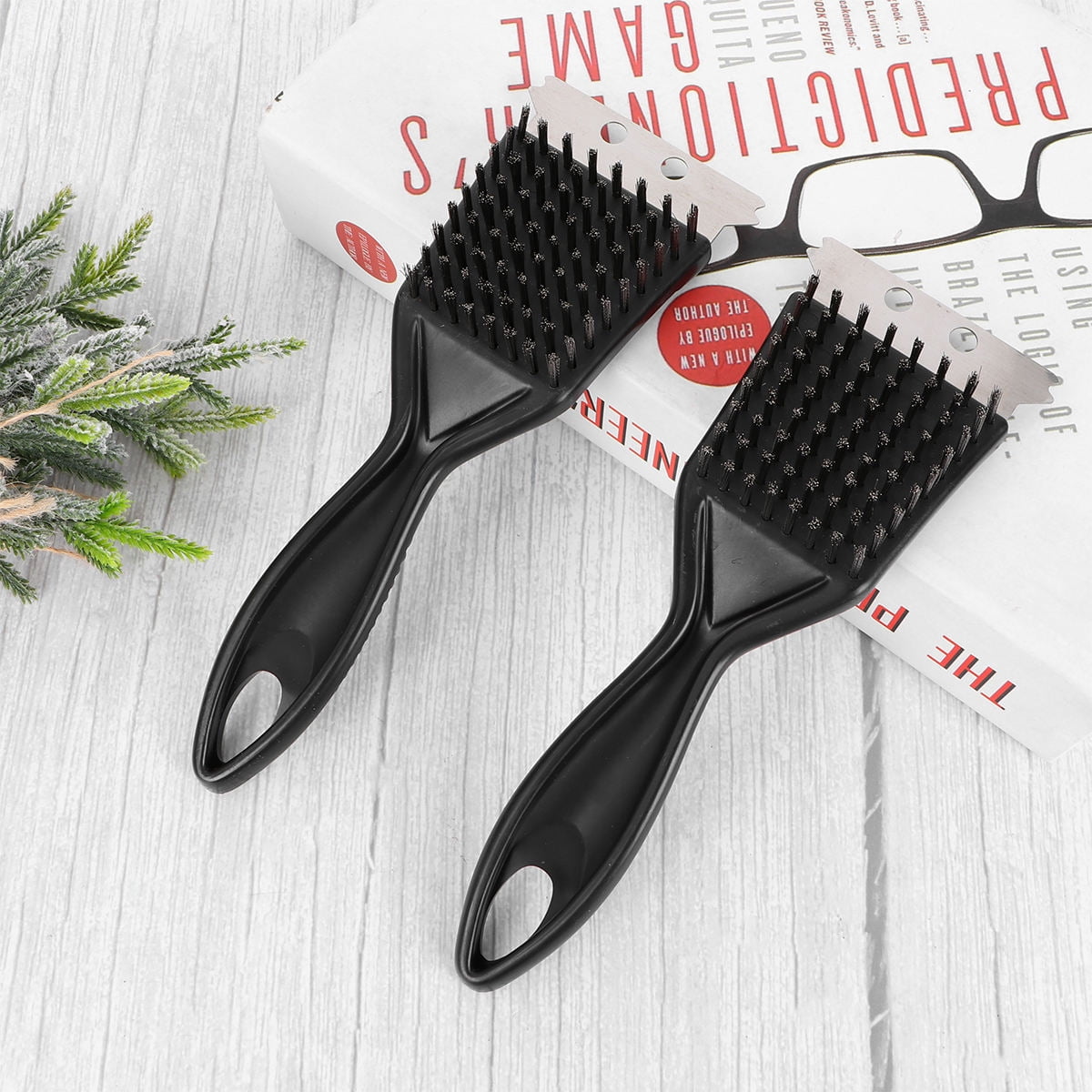 SWETRACE Barbecue Brushes PP 2Pcs 8.1x2.6x1.6in Grill Maintenance Barbecue V1189-LWWAL-20260327-03583