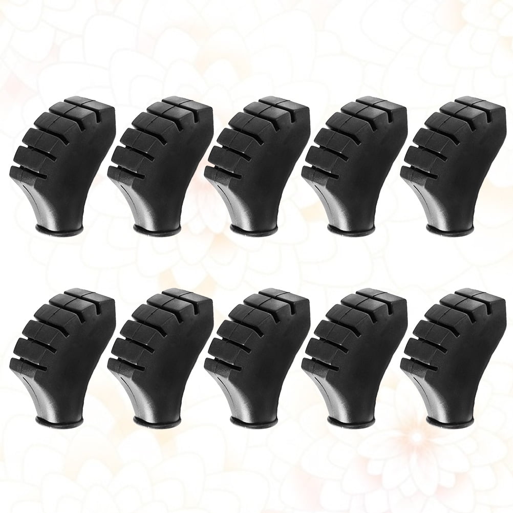 SWETRACE Trekking Pole Foot Cover Walking Pole Tips Black 10PCS 2.2x0.7in V1189-LWWAL-20260327-03589