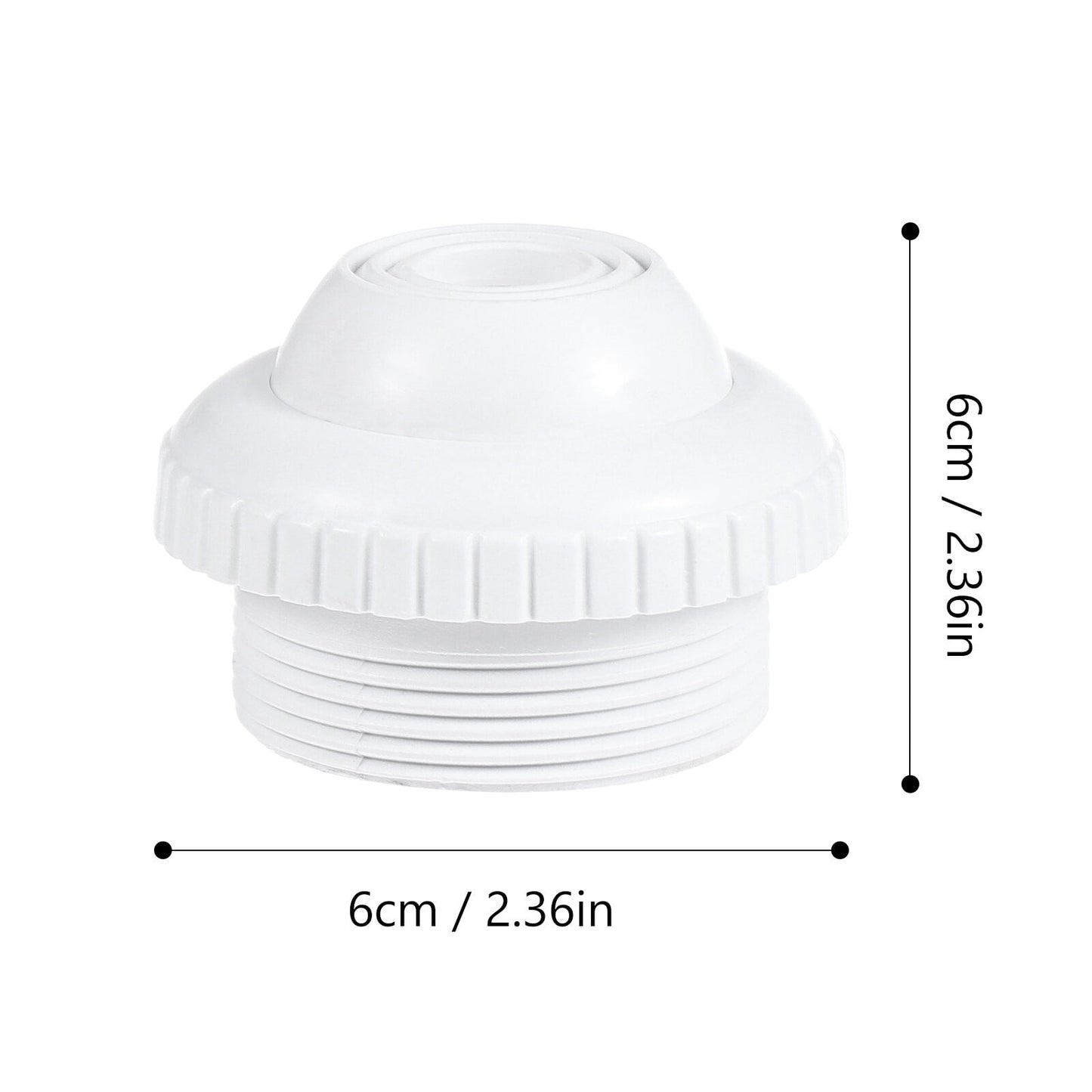 SWETRACE 1Pack Nozzle for Pool Aerator and Spa Usage in White PVC 2.4x2.4x1.6in V1189-LWWAL-20260327-03596