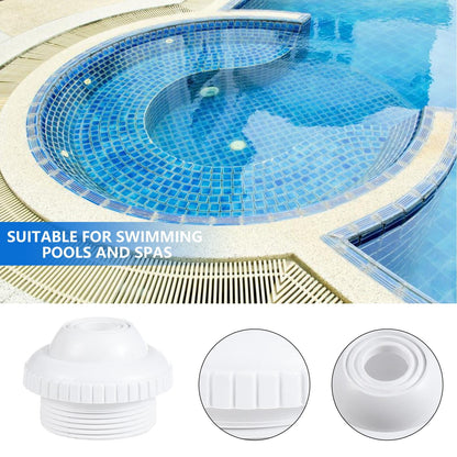 SWETRACE 1Pack Nozzle for Pool Aerator and Spa Usage in White PVC 2.4x2.4x1.6in V1189-LWWAL-20260327-03596