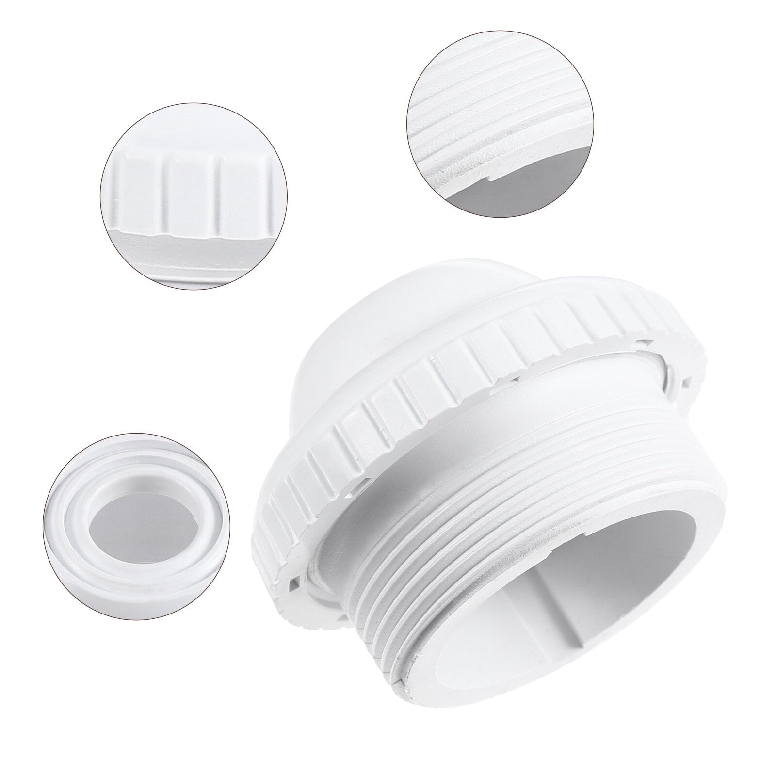 SWETRACE 1Pack Nozzle for Pool Aerator and Spa Usage in White PVC 2.4x2.4x1.6in V1189-LWWAL-20260327-03596