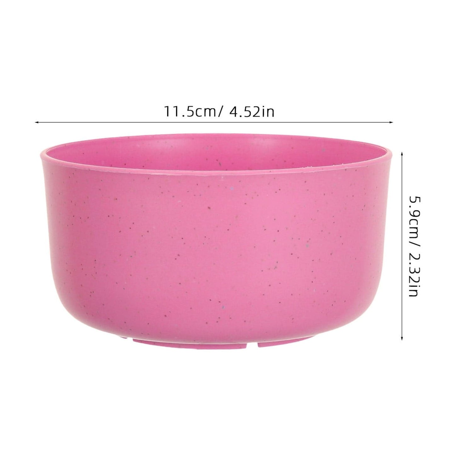 SWETRACE 10Pcs Round Pink Plastic Bowls for Soup and Rice Reusable Home Use V1189-LWWAL-20260327-03603