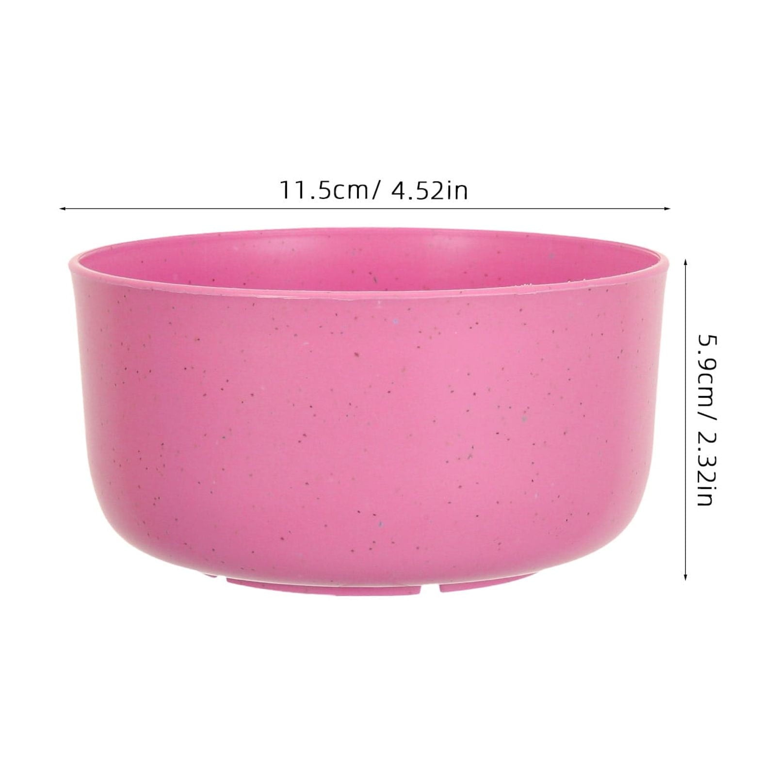 SWETRACE 10Pcs Round Pink Plastic Bowls for Soup and Rice Reusable Home Use V1189-LWWAL-20260327-03603