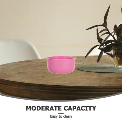 SWETRACE 10Pcs Round Pink Plastic Bowls for Soup and Rice Reusable Home Use V1189-LWWAL-20260327-03603