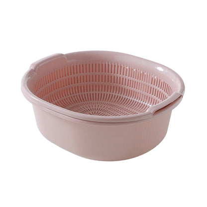 SWETRACE Kitchen Strainer Pink 1Pack 12.6x11.6x4.9in Food-Grade Plastic V1189-LWWAL-20260327-03606
