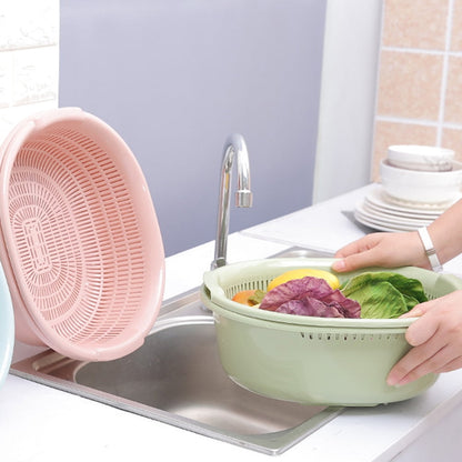 SWETRACE Kitchen Strainer Pink 1Pack 12.6x11.6x4.9in Food-Grade Plastic V1189-LWWAL-20260327-03606