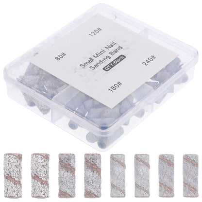 SWETRACE Small Size Sanding Bands Tungsten Steel for Pedicure 60Pcs 0.5In V1189-LWWAL-20260327-03608