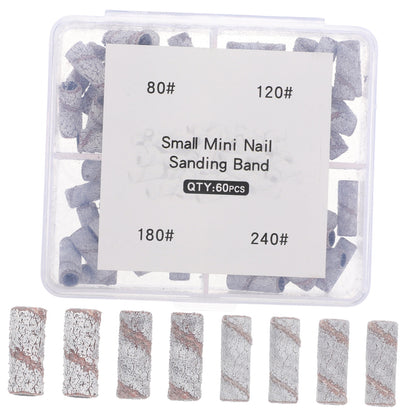 SWETRACE Small Size Sanding Bands Tungsten Steel for Pedicure 60Pcs 0.5In V1189-LWWAL-20260327-03608