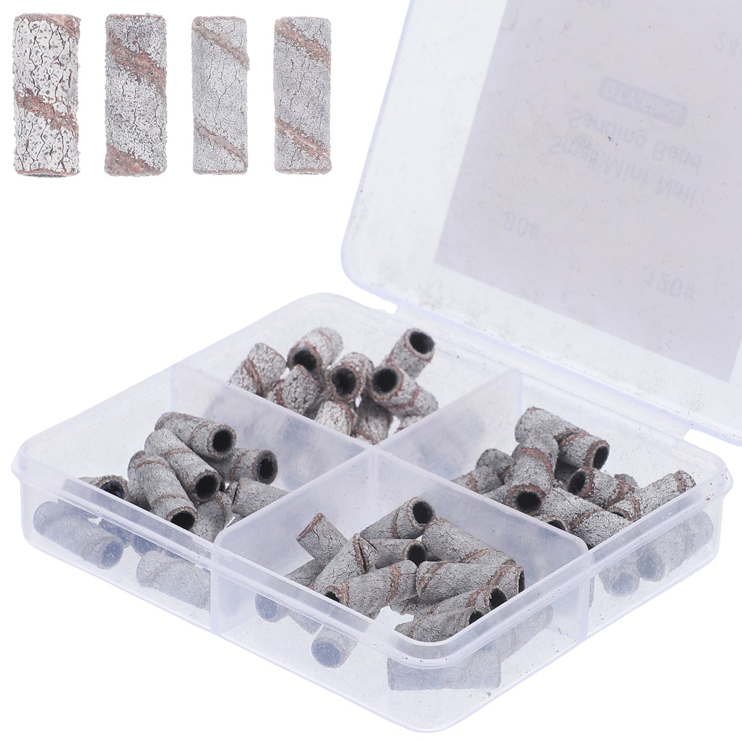 SWETRACE Small Size Sanding Bands Tungsten Steel for Pedicure 60Pcs 0.5In V1189-LWWAL-20260327-03608