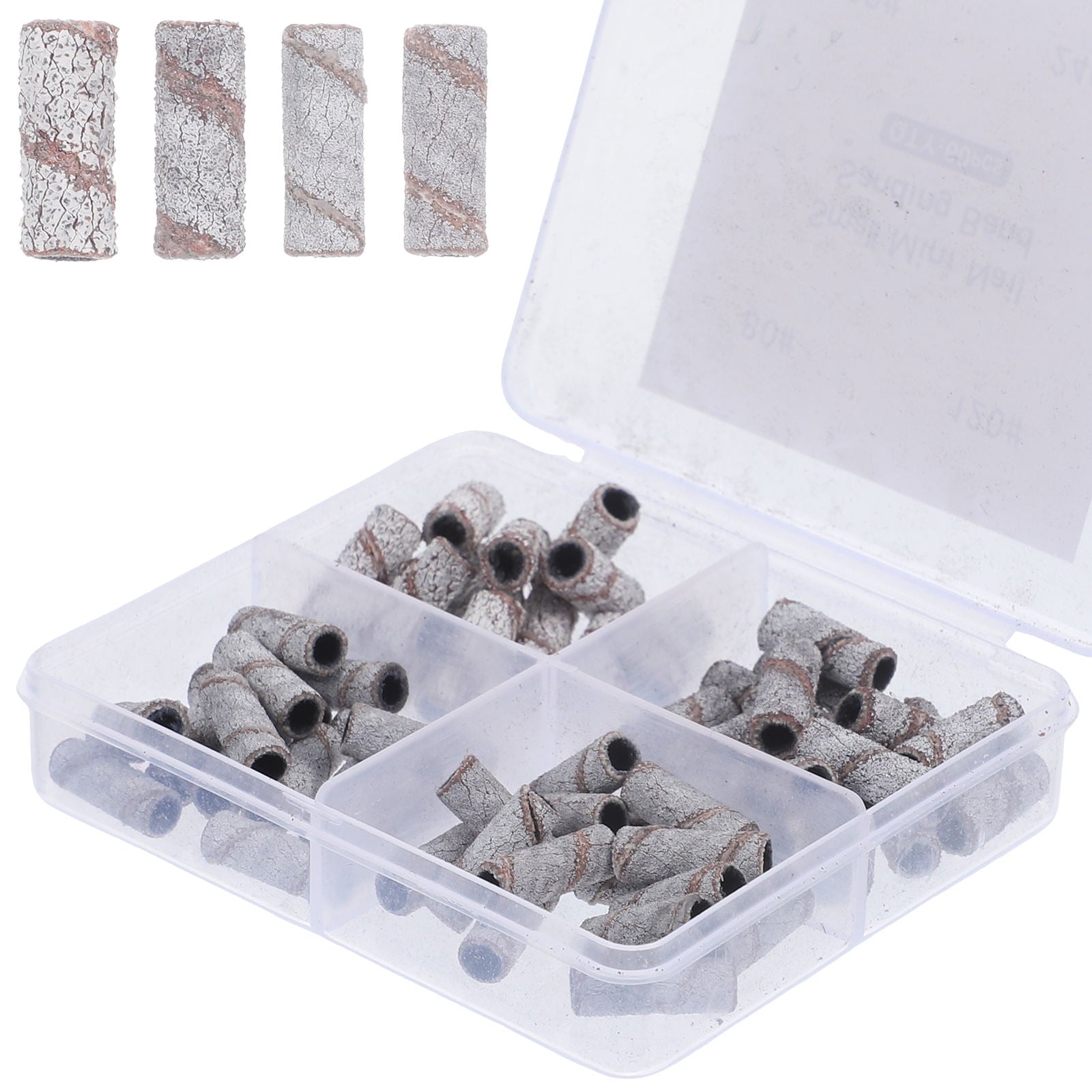 SWETRACE Small Size Sanding Bands Tungsten Steel for Pedicure 60Pcs 0.5In V1189-LWWAL-20260327-03608