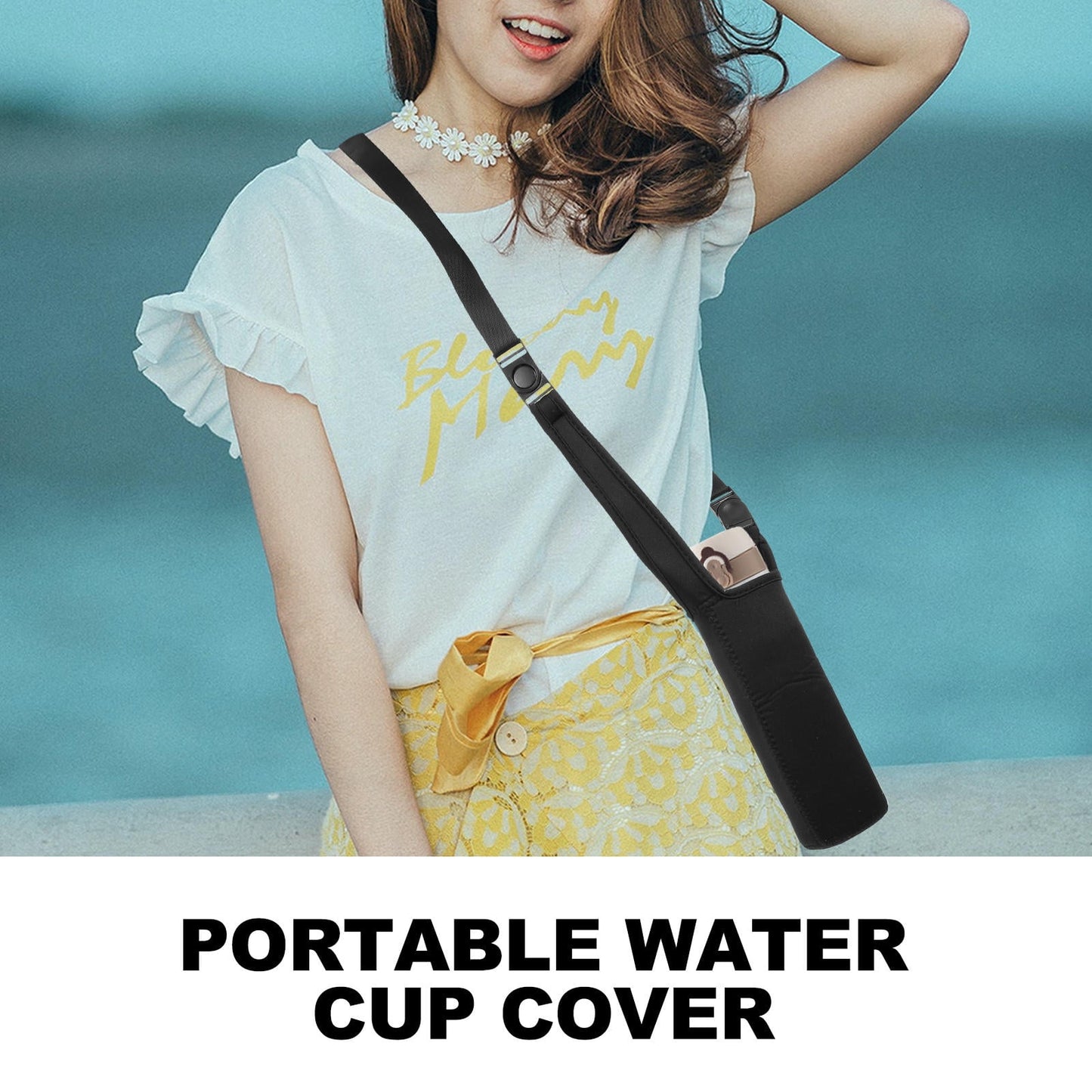 SWETRACE 2Pcs Black Water Bottle Pocket Sleeve for Insulation and Heat Retention V1189-LWWAL-20260327-03623