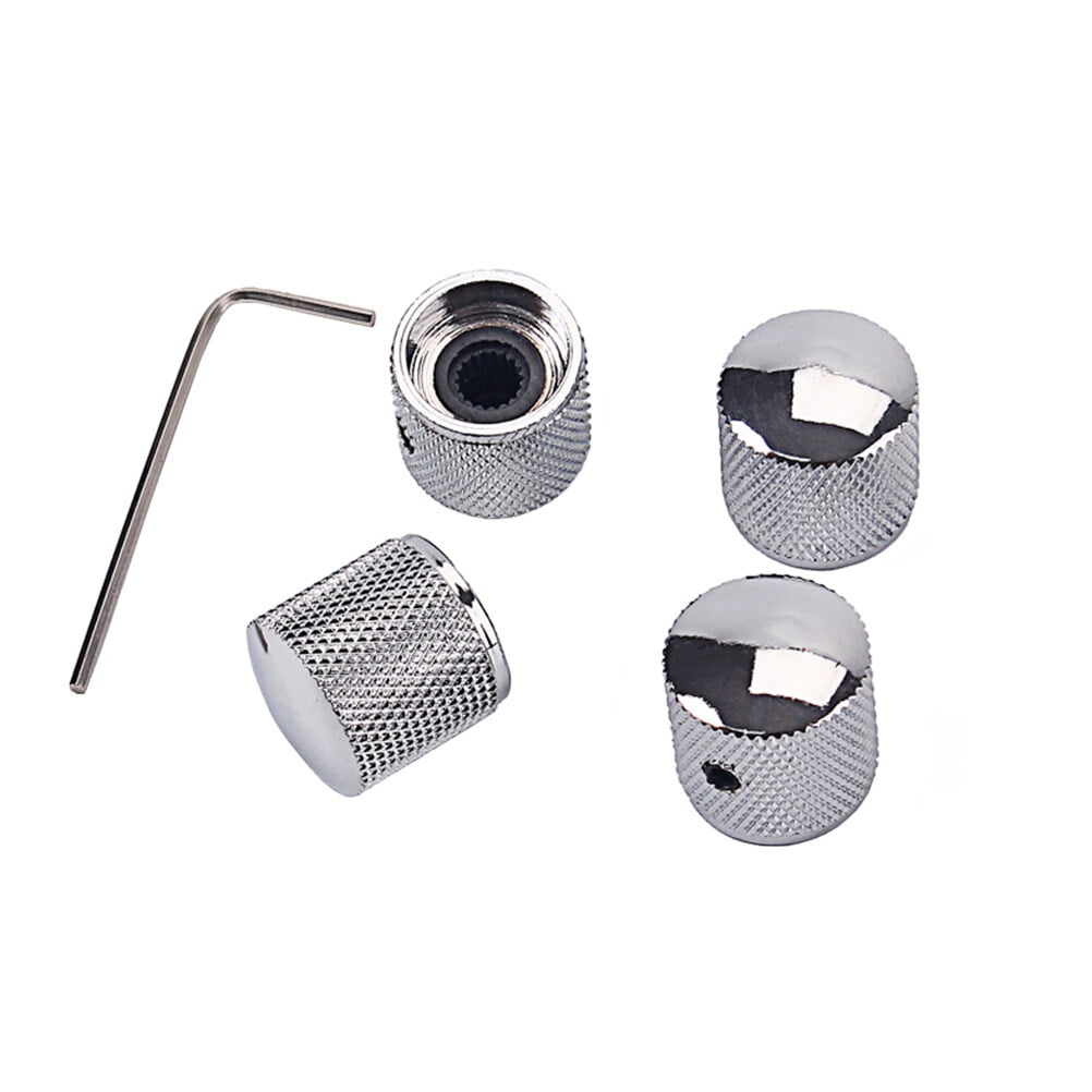 SWETRACE 4Pcs Metal Hexagon Knobs for Guitar Volume Control Silver 1.8 x 1.8 x 0.73in V1189-LWWAL-20260327-03625