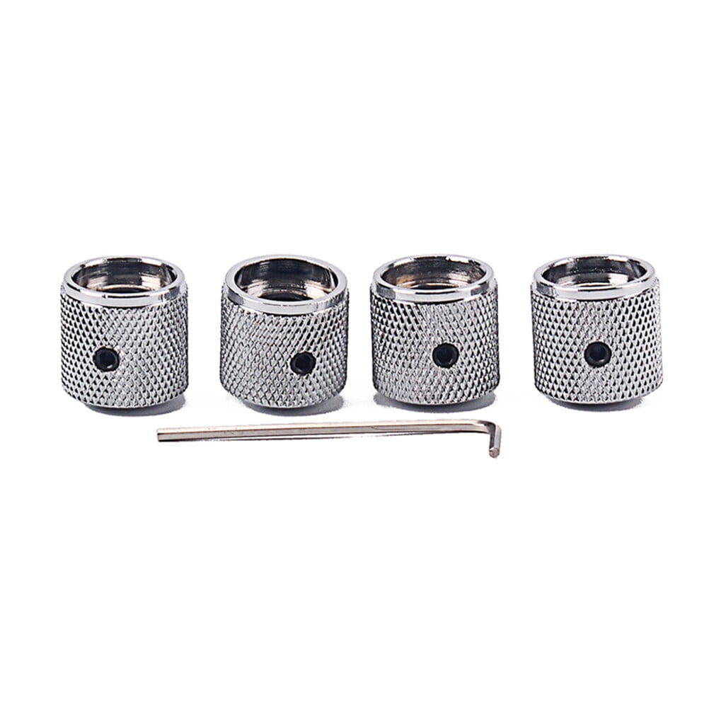 SWETRACE 4Pcs Metal Hexagon Knobs for Guitar Volume Control Silver 1.8 x 1.8 x 0.73in V1189-LWWAL-20260327-03625