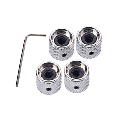 SWETRACE 4Pcs Metal Hexagon Knobs for Guitar Volume Control Silver 1.8 x 1.8 x 0.73in V1189-LWWAL-20260327-03625
