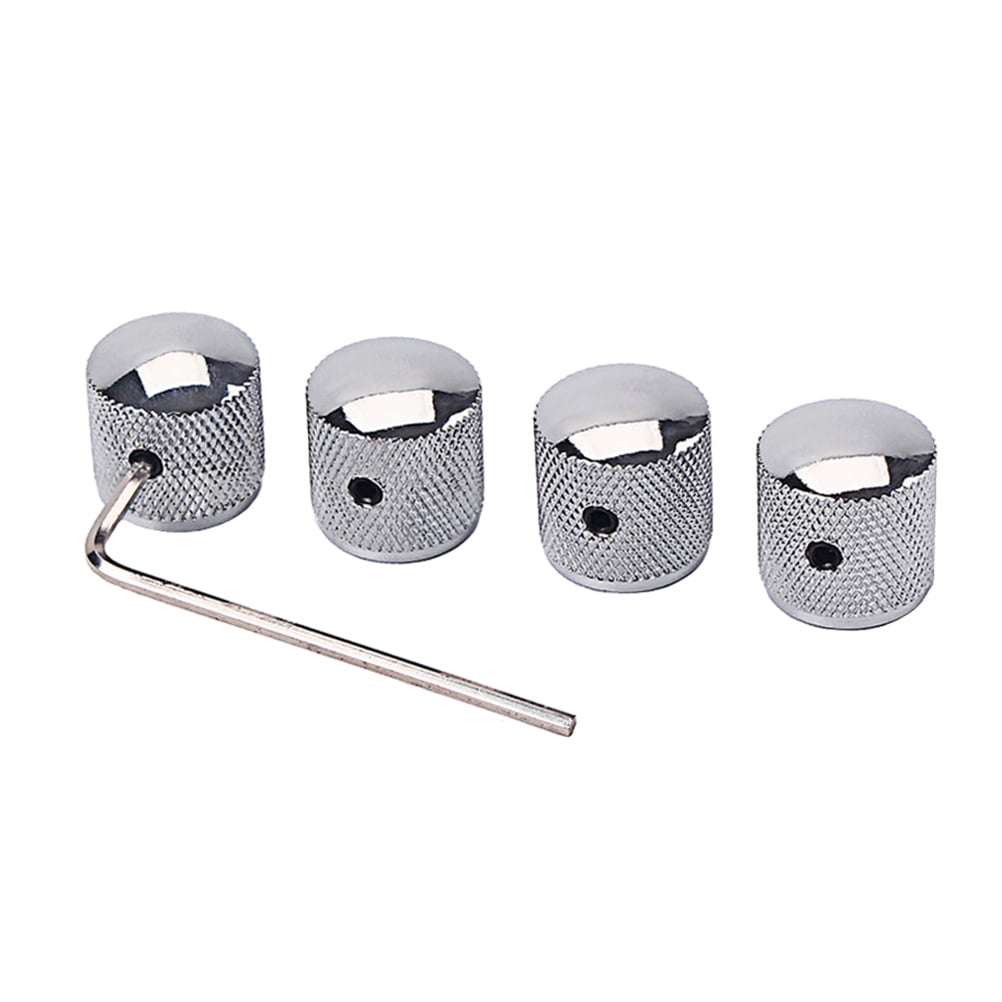 SWETRACE 4Pcs Metal Hexagon Knobs for Guitar Volume Control Silver 1.8 x 1.8 x 0.73in V1189-LWWAL-20260327-03625