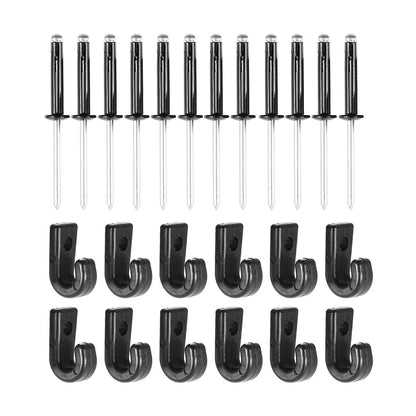 SWETRACE Kayak J Hooks with Rivits 12 x Rivets Lightweight Portable for Canoeing V1189-LWWAL-20260327-03627
