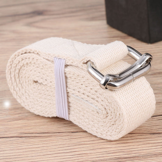 SWETRACE Stretch Straps 1Pc Portable Yoga Strap In White And Yellow For And Daily Exercise 47.2x1x0.1In V1189-LWWAL-20260327-03630