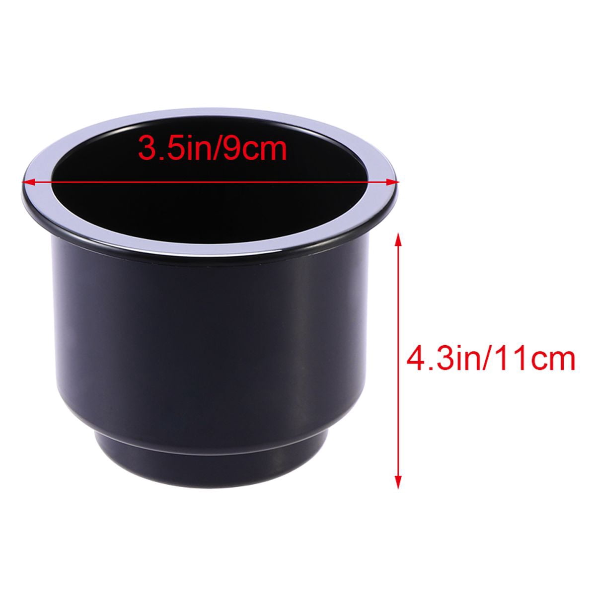 SWETRACE 1Pack Black Hard Plastic Cup Drink Holder for Car and Marine Boat 1Pack V1189-LWWAL-20260327-03632
