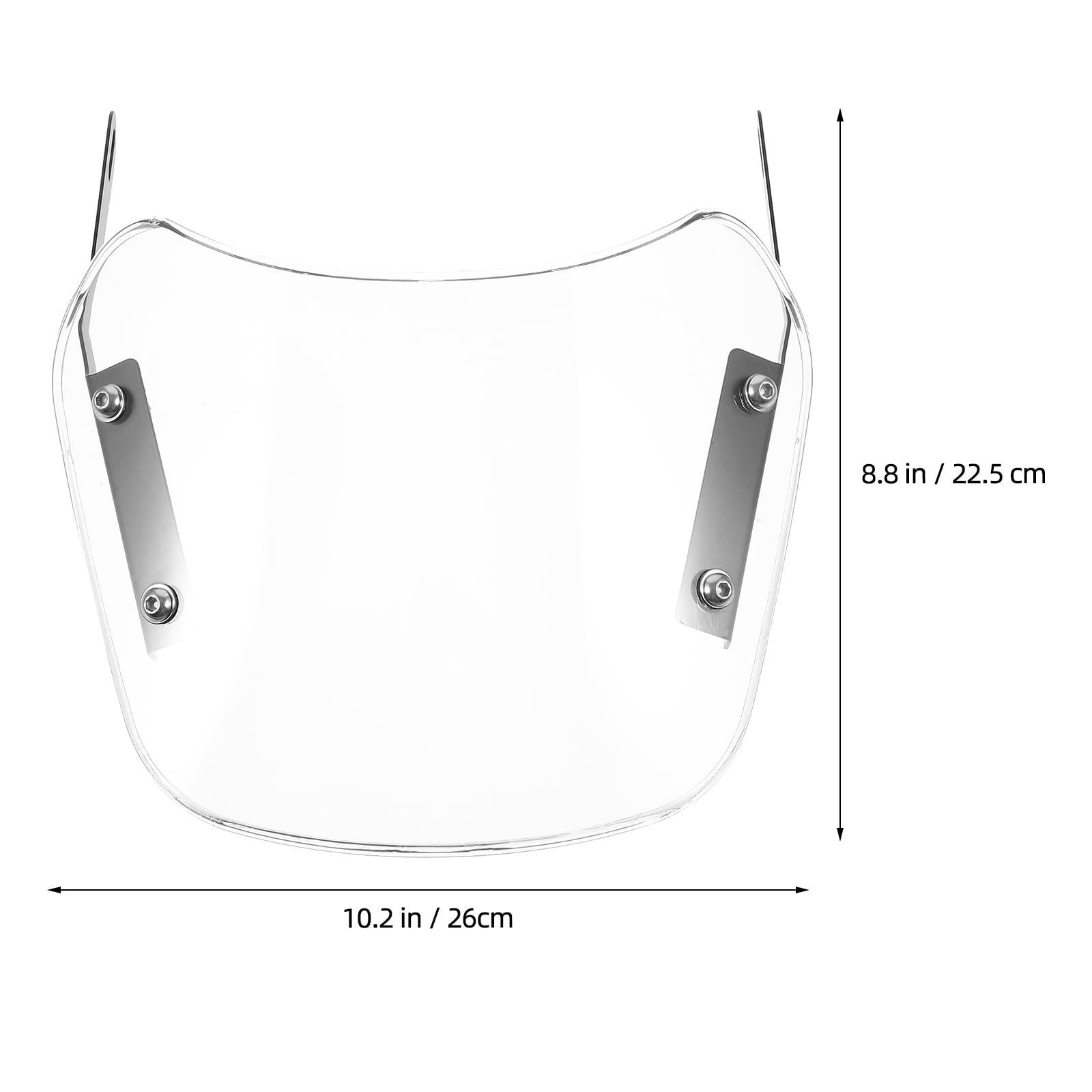 SWETRACE 1Pcs Scooter Windshield Universal Transparent Rectangular Abs For Outdoor Riding 10.2*8.9*0.4In V1189-LWWAL-20260327-03634
