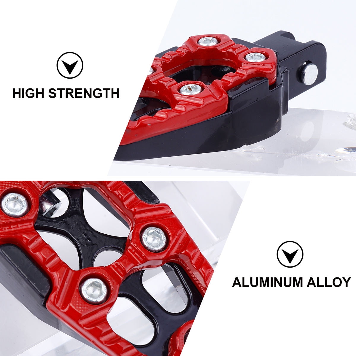 SWETRACE Aluminum Alloy Pedal Red 1 Pair V1189-LWWAL-20260327-03663