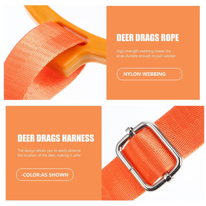 SWETRACE 1Pcs Deer Drag Harness Rope Strap Nylon Webbing For Observation Assistance In Hunting V1189-LWWAL-20260327-03664