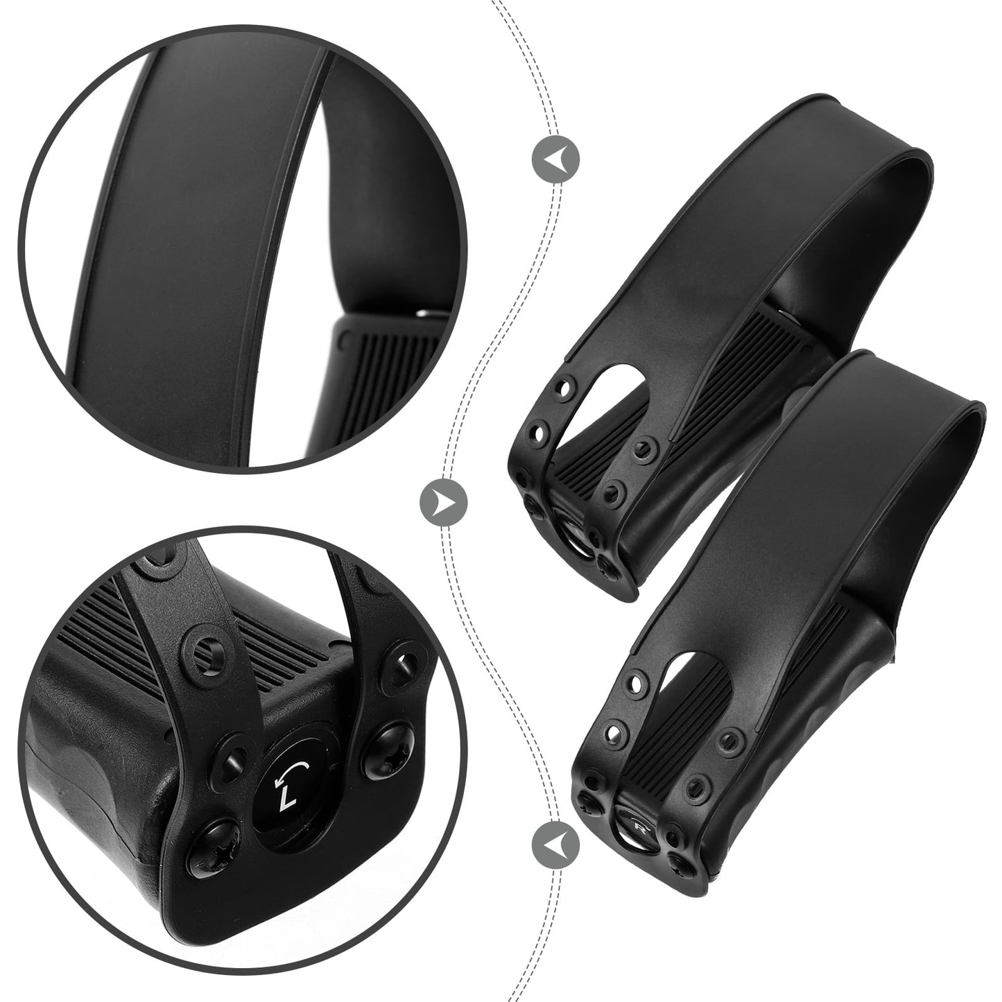 SWETRACE 1 Pair Mini Design Exercise Bike Pedals with Straps for Adult Athletes V1189-LWWAL-20260327-03680
