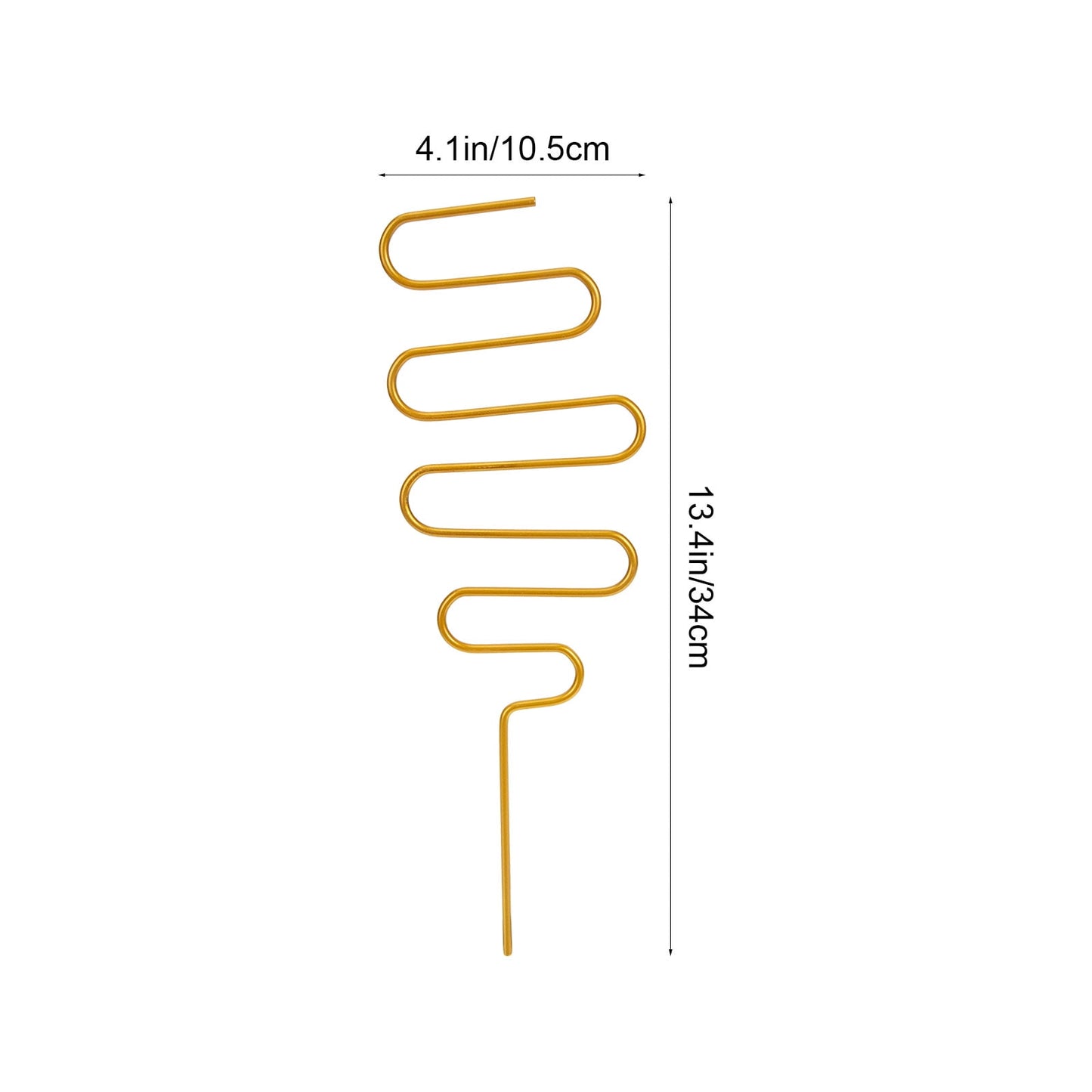 SWETRACE 2Pcs Curved Shape Iron Garden Trellis for Indoor Potted Plants Home Decorative Support 13.4x4.1in V1189-LWWAL-20260327-03685