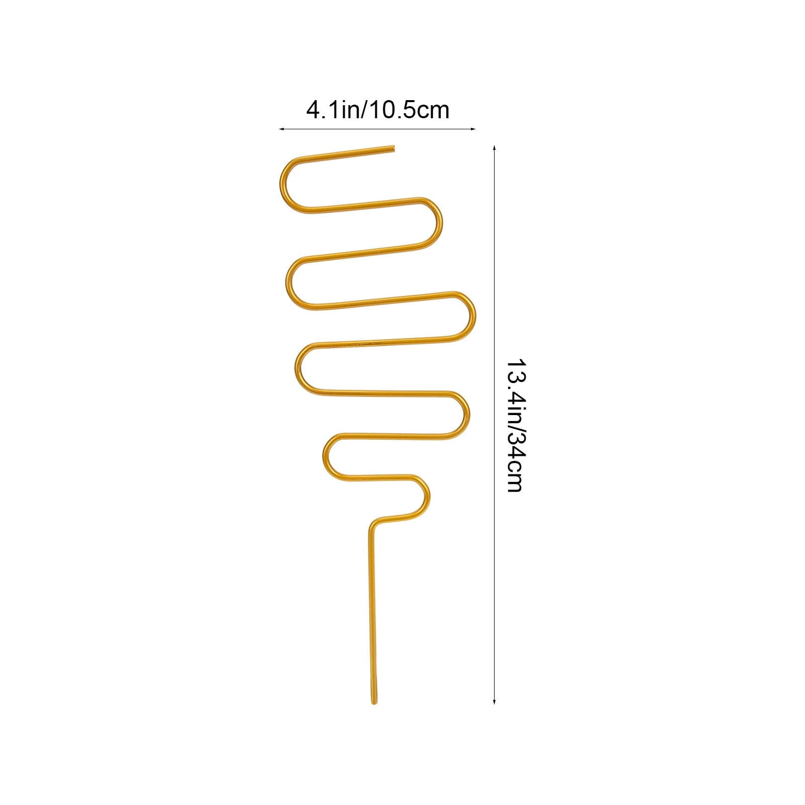 SWETRACE 2Pcs Curved Shape Iron Garden Trellis for Indoor Potted Plants Home Decorative Support 13.4x4.1in V1189-LWWAL-20260327-03685