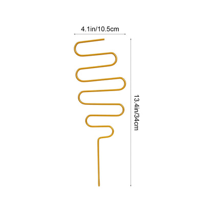 SWETRACE 2Pcs Curved Shape Iron Garden Trellis for Indoor Potted Plants Home Decorative Support 13.4x4.1in V1189-LWWAL-20260327-03685