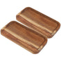 SWETRACE Wood Fruit Tray Wooden Tray Multi-Color 2Set V1189-LWWAL-20260327-03686