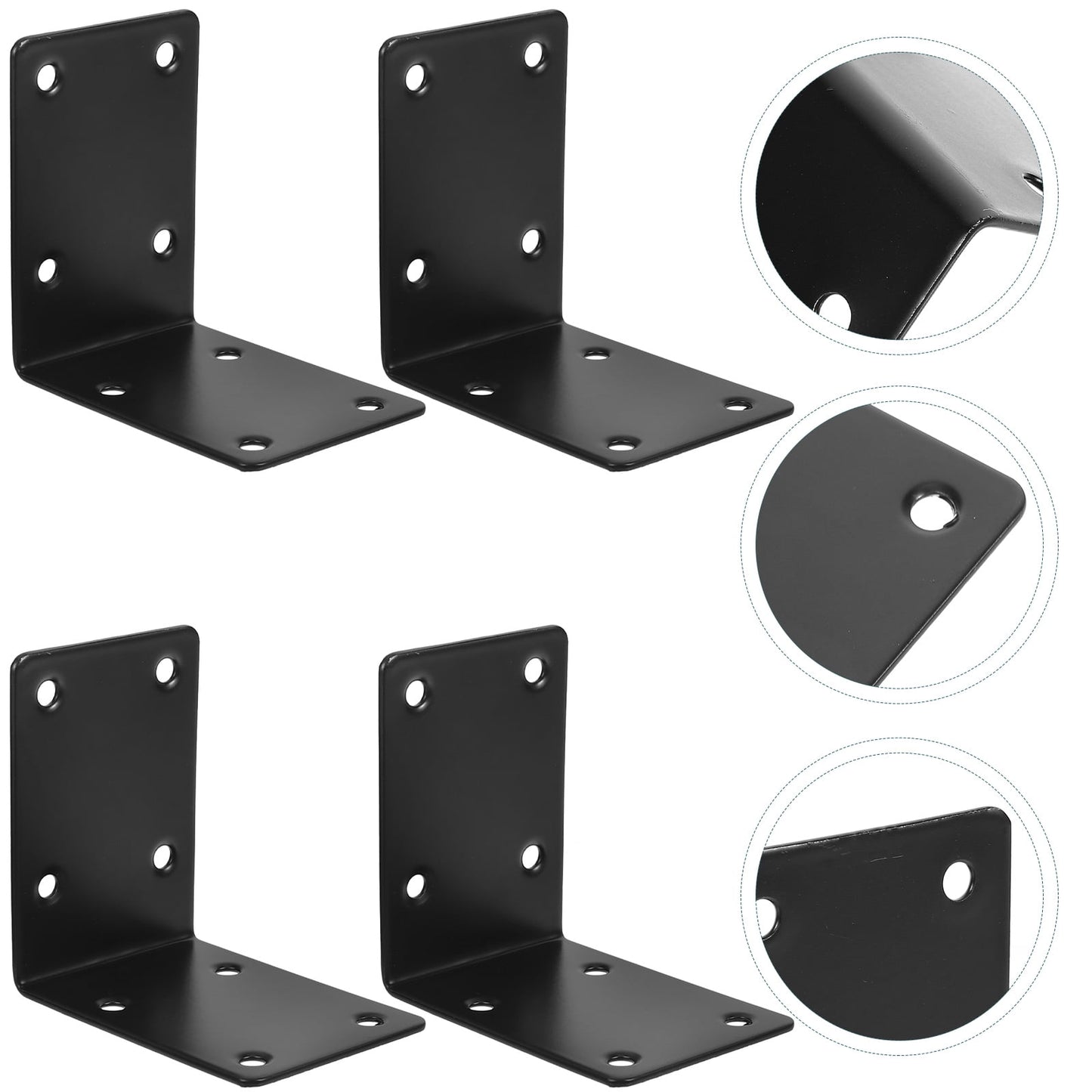 SWETRACE 4Pcs Decorative L Brackets for Railing Right Angle and Shelf Support V1189-LWWAL-20260327-03688