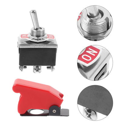 SWETRACE Red Protective Cover Switch 203A Heavy Duty Toggle Switch Metal 1 Set V1189-LWWAL-20260327-03690