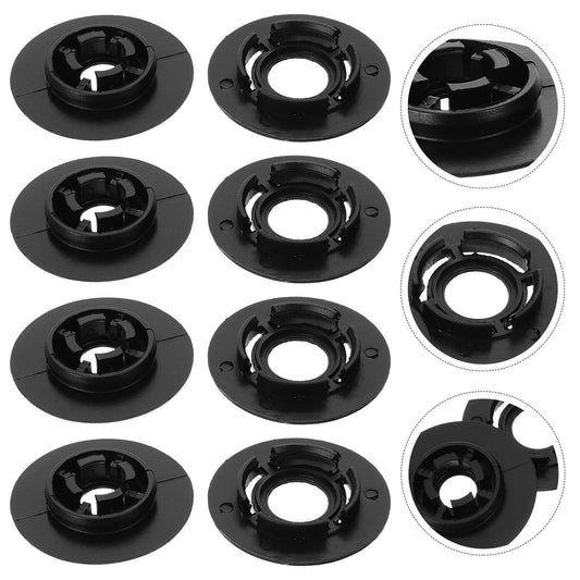 SWETRACE 4Pcs Car Accessories Floor Mat Clips Black Plastic Clips for Vehicle 1.57X1.57X0.28in V1189-LWWAL-20260327-03696