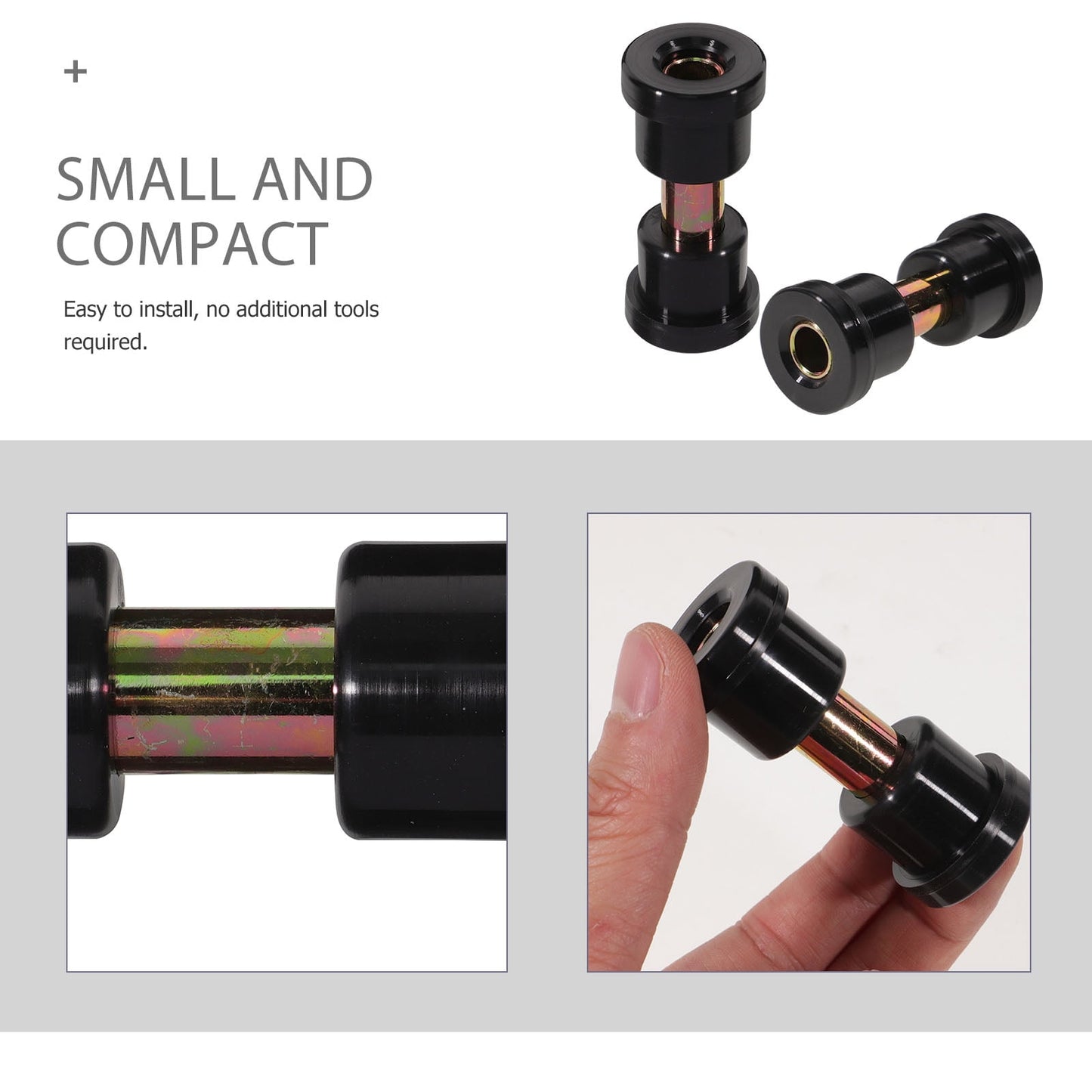 SWETRACE Golf Cart Bushing Kit 8Pcs Iron Rubber Heat Treatment Precise Processing Stable V1189-LWWAL-20260327-03697