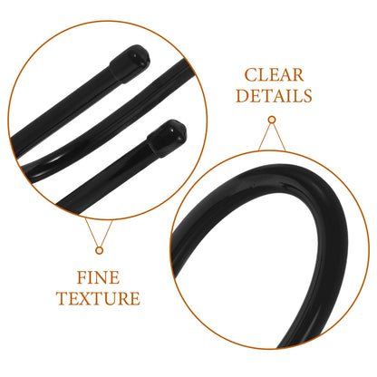 SWETRACE 6Pcs Sturdy Black Plastic Hooks for Pool Fence and Equipment 5.7x2.6x2.2in V1189-LWWAL-20260327-03704