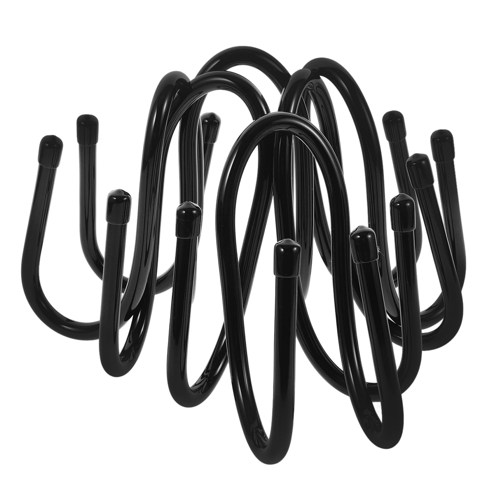 SWETRACE 6Pcs Sturdy Black Plastic Hooks for Pool Fence and Equipment 5.7x2.6x2.2in V1189-LWWAL-20260327-03704