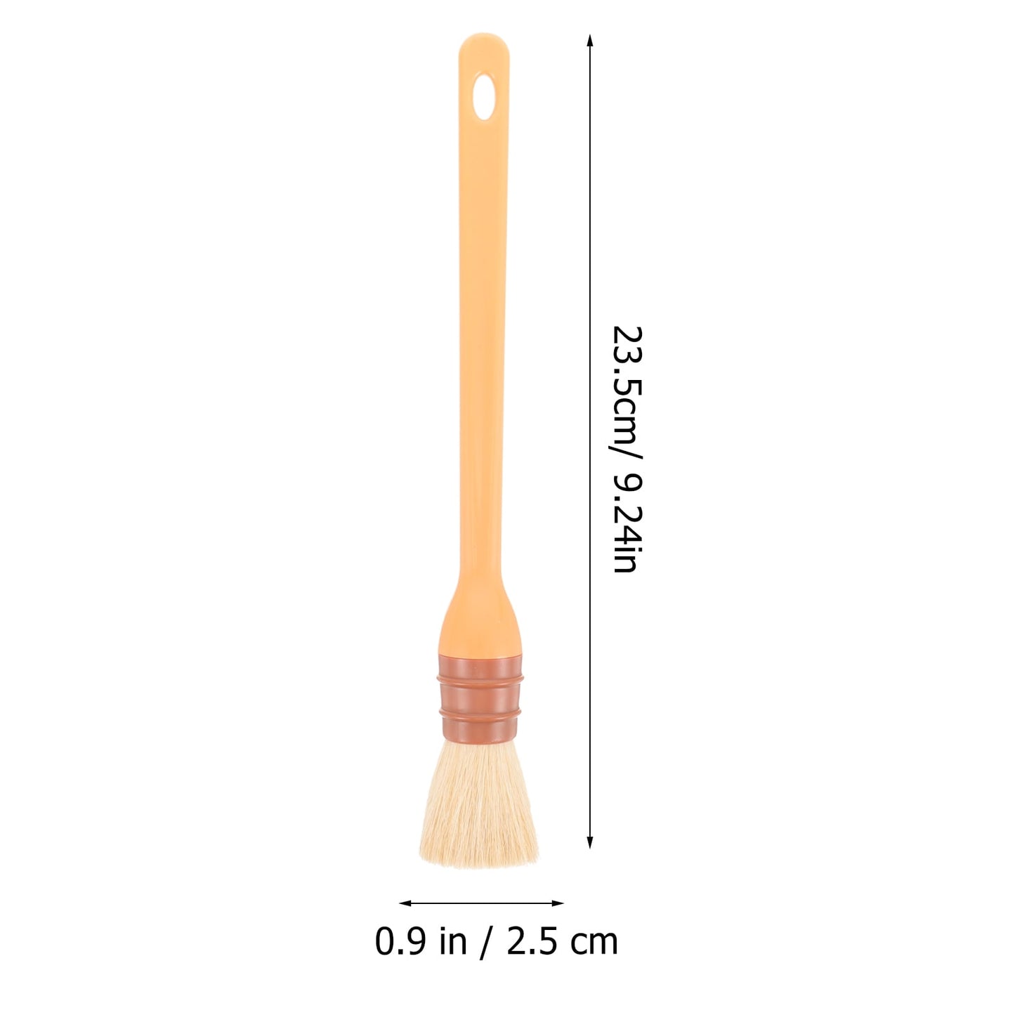 SWETRACE 1Set Round Bristles Basting Brush Baking Basting Brush for Outdoor Use V1189-LWWAL-20260327-03711