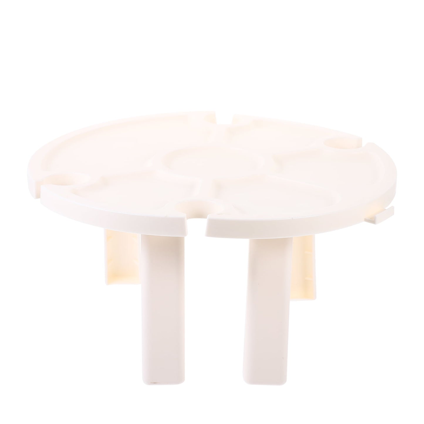 SWETRACE Small Outdoor Table Folding White Plastic 1Pcs 5.5X11.8X11.8in V1189-LWWAL-20260327-03712