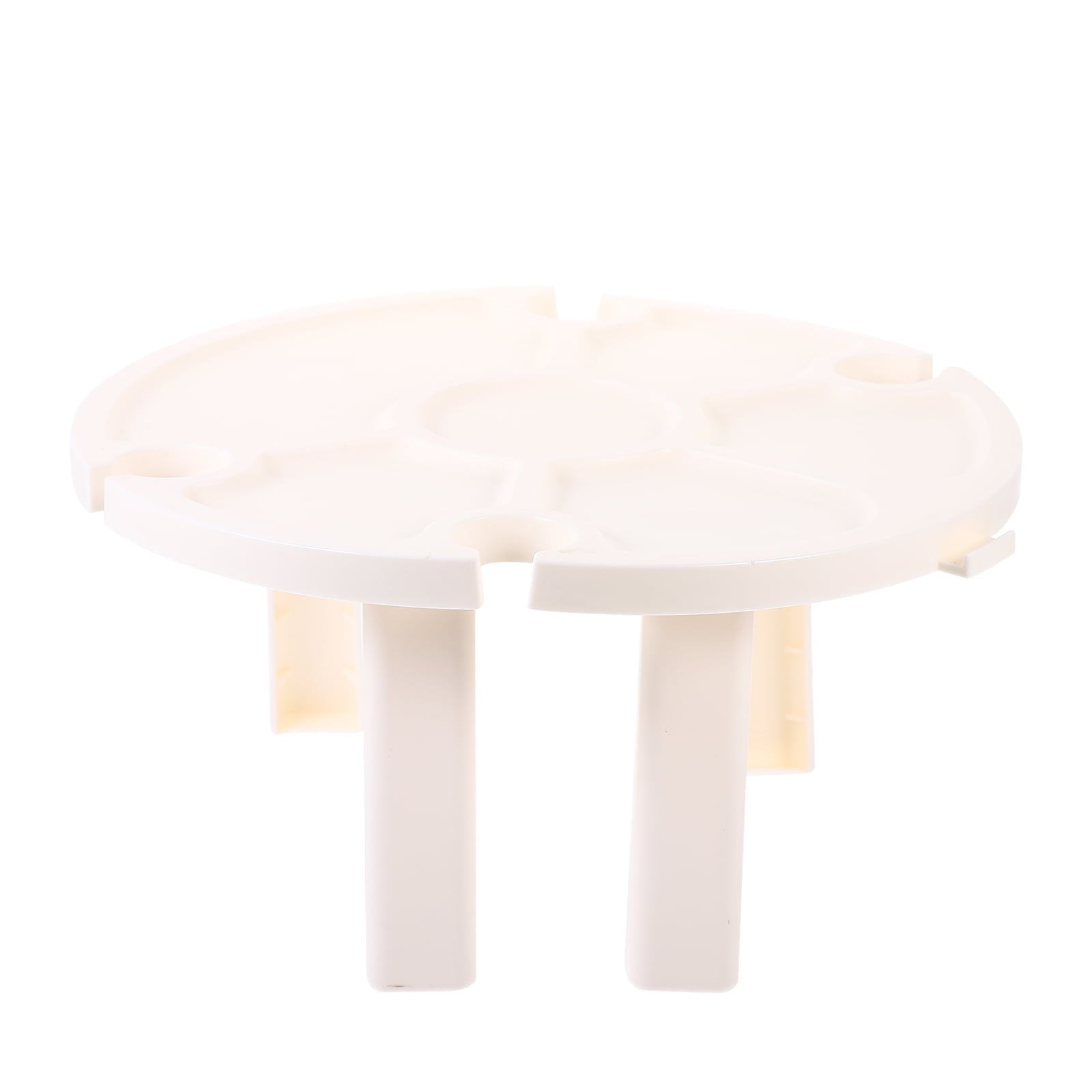 SWETRACE Small Outdoor Table Folding White Plastic 1Pcs 5.5X11.8X11.8in V1189-LWWAL-20260327-03712
