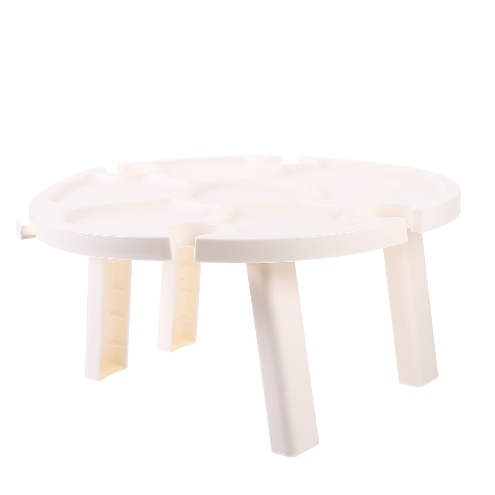 SWETRACE Small Outdoor Table Folding White Plastic 1Pcs 5.5X11.8X11.8in V1189-LWWAL-20260327-03712