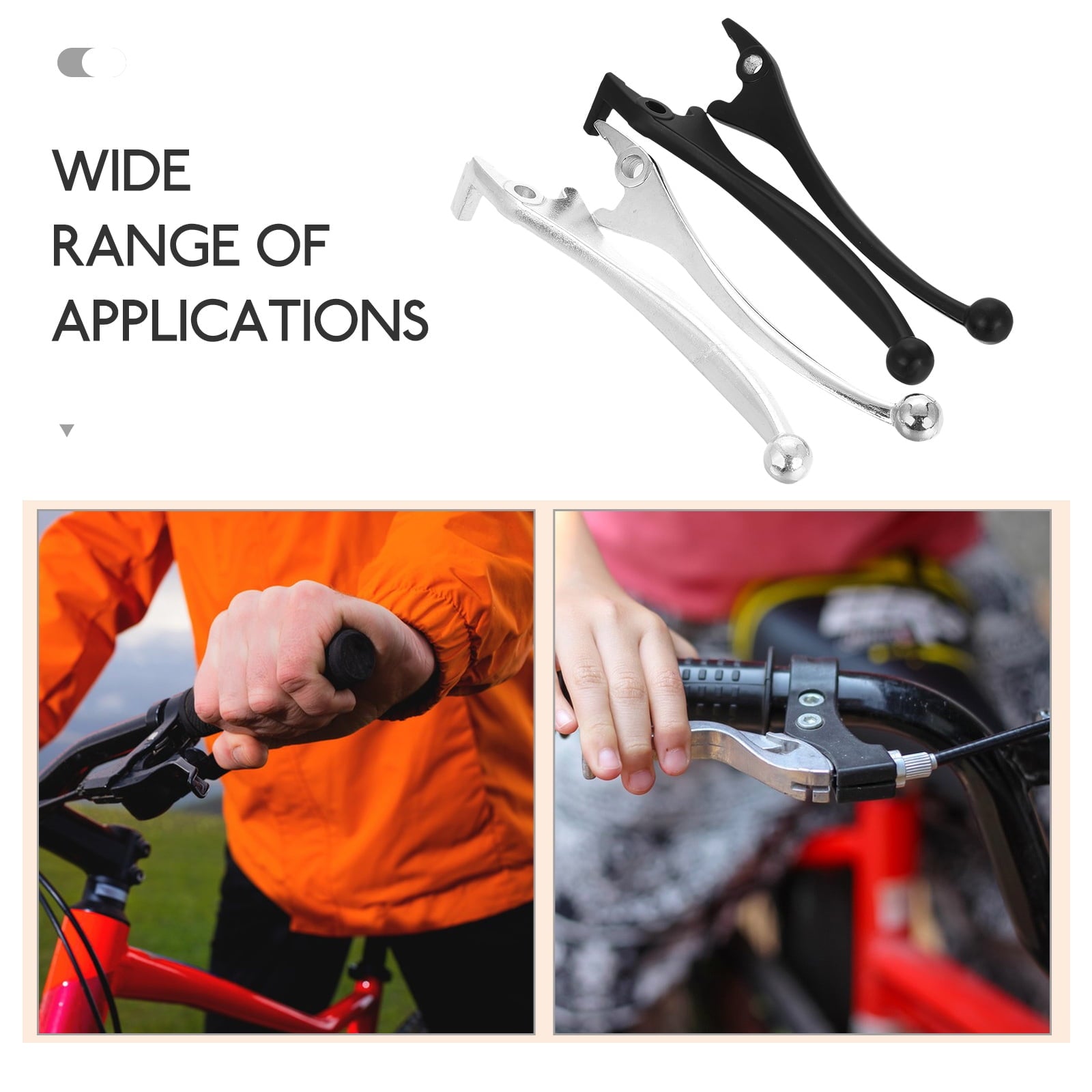SWETRACE 4Pcs White Brake Handle for Scooters with Braking Control and Octagonal Shape V1189-LWWAL-20260327-03719