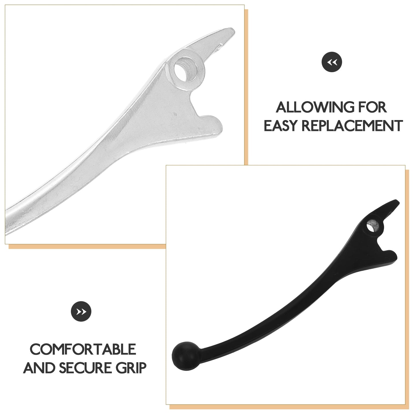 SWETRACE 4Pcs White Brake Handle for Scooters with Braking Control and Octagonal Shape V1189-LWWAL-20260327-03719