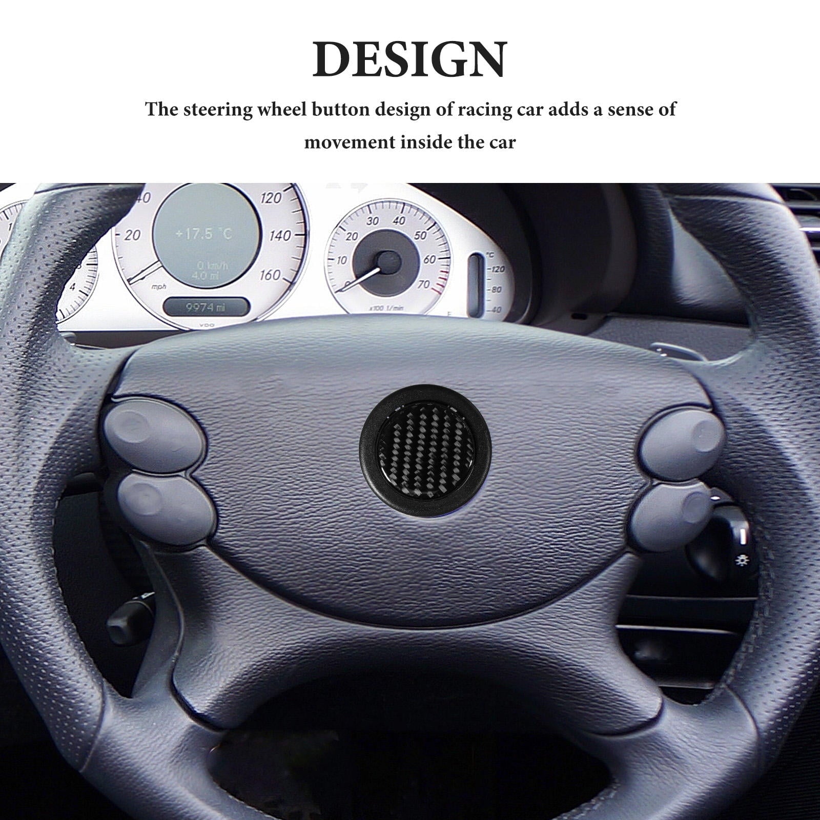 SWETRACE 1Pack Black Plastic Horn Button Cover for Car V1189-LWWAL-20260327-03722