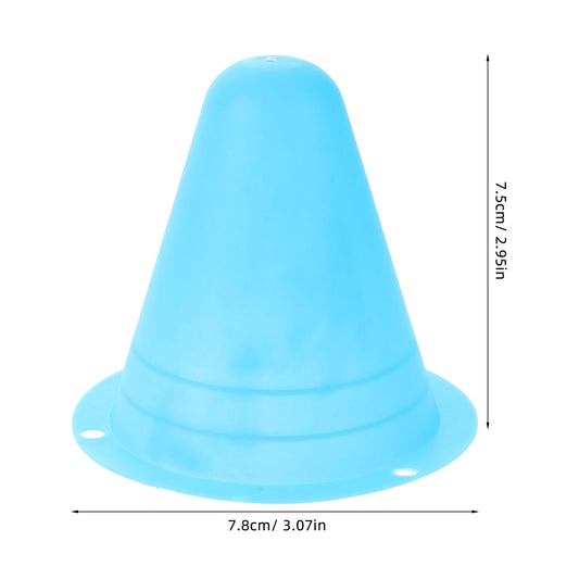 SWETRACE Mini Cones for Sports 20Pcs PE Skating Training Cones for Roller Skates Enthusiasts 11.8X11.8X2.9In V1189-LWWAL-20260327-03728