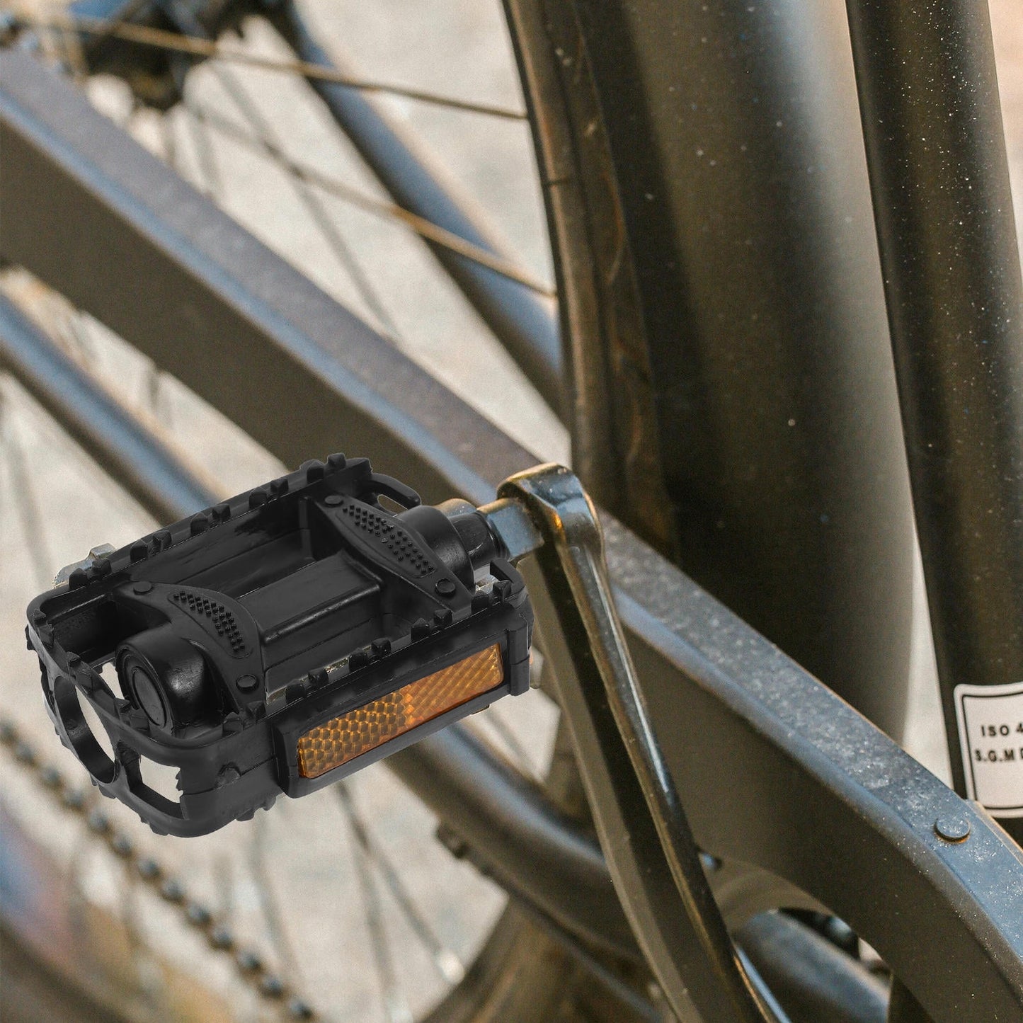 SWETRACE 1 Pair Outdoor Bike Pedals Stable Riding Fine Craft Design Black V1189-LWWAL-20260327-03737