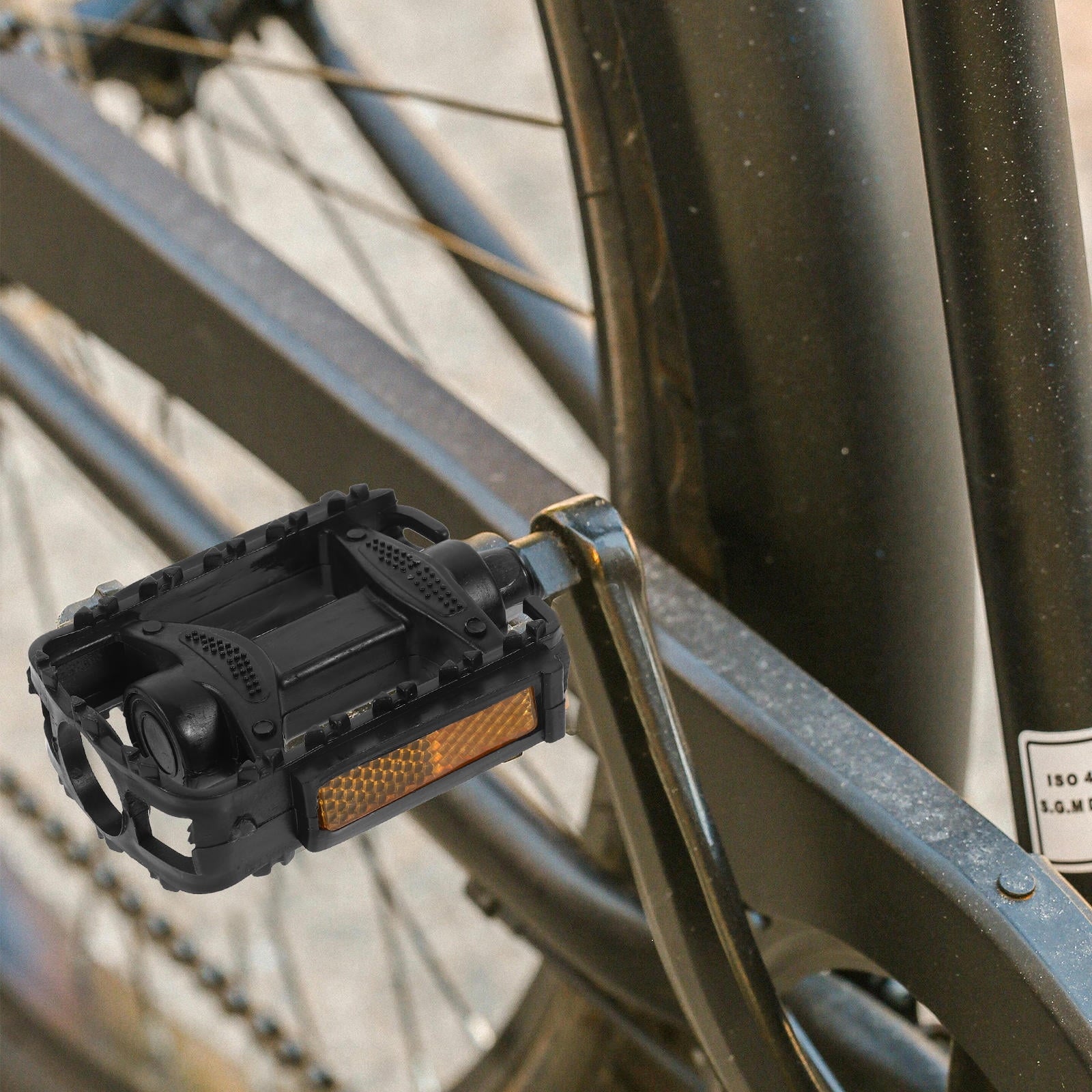 SWETRACE 1 Pair Outdoor Bike Pedals Stable Riding Fine Craft Design Black V1189-LWWAL-20260327-03737